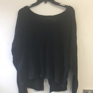 Button back sweater